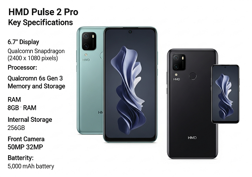 مشخصات اصلی HMD Pulse 2 Pro لو رفت